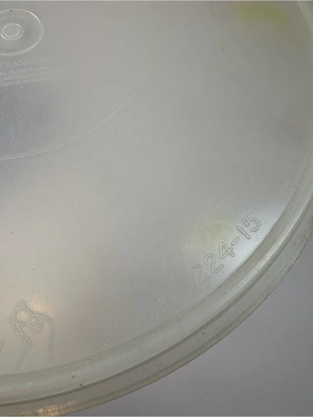 Two Tupperware Replacement Lids Large For 12” Bowl (Lids Only)